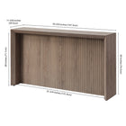 Hudson&Canal Piedmont 56"W Console Table - Antiqued Grey Oak-8