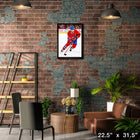 Nick Suzuki Montreal Canadiens - Framed Canvas - 22" x 31"-Officially licensed by the NHL and NHLPA