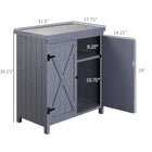 Outsunny Garden Storage Cabinet with Galvanized Top - Two Shelves-Rust-resistant galvanized steel tabletop
