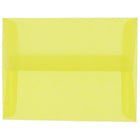 JAM Paper 4Bar A1 Translucent Vellum Invitation Envelopes - 3.625" x 5.125" - Primary Yellow - 25 Pack (1591616)-Color: Primary Yellow 