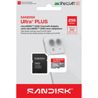 Sandisk 256GB Ultra PLUS MicroSD UHS-I Card-UHS Speed Class 1 (U1) and Class 10 ratings for steady write speeds