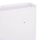 HOMCOM Wall Mount Medicine Cabinet with Mirror and Two Doors - Light Lilac-Material: MDF frame, Glass mirror  