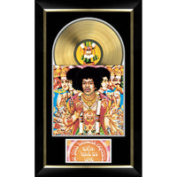 Jimi Hendrix Bold As Love Music Cover with Gold Vinyl - Framed Print - 19" x 31"-Premium music memorabilia