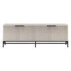 Hudson&Canal Montello TV Stand for TV's up to 78" - Alder White-A transitional design that can also be used as a credenza or sideboard