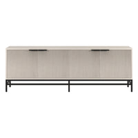 Hudson&Canal Montello TV Stand for TV's up to 78" - Alder White-A transitional design that can also be used as a credenza or sideboard