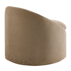 Modway Sadie Slipcovered Linen-Blend Round Accent Chair - Almond-Simple Setup Required