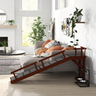 PawHut 73" L Wooden Large Dog Ramp - Brown-Suitable for pets under 88 lbs.(40kg), especially senior dogs 