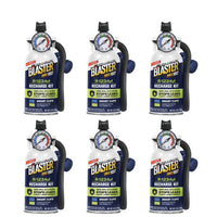 Blaster R-1234yf Recharge Kit w/ Gauge + SC 8 oz - 6 Pack-Smart Clips react to vent temperature to accurately tell you when the job is done and help prevent overcharging