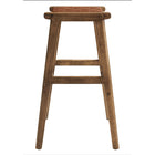 Modway Saoirse Leather Wood Bar Stool - Walnut Brown - Set of 2-7