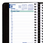 Blueline 2026 Daily Planner Spiral Binding - 6" x 3-1/2" - Black - Bilingual-Telephone and address section