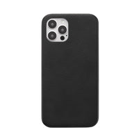 General Supply Goods + Co iPhone 12/12 Pro Vegan Leather Case with Metallic Buttons and MagSafe Compatible - Black-Compatible with: iPhone 12/12