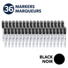Quartet DryGuard Dry Erase Whiteboard Markers - Low Odour Ink - Chisel Tip - Black - Magnetic Cap with Built-in Eraser - 36 Count-Magnetic eraser cap:These markers allow you to keep an eraser at your fingertips for quick fixes while also letting you easily store your marker on any magnetic board