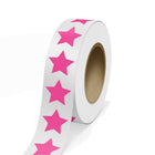 JAM Paper Standard Label Rolls - Star Shaped - 2 3/4 x 2 7/8 - Neon Pink - 125 Labels/Roll-Colour: Neon Pink | Make your mail stand out with colourful shipping address labels.