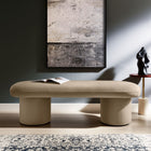 Modway Orla Performance Velvet Bench - Taupe-Versatile Seating