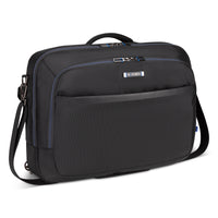Nextech Convertible Backpack Business Case with 17.3" Laptop Compartment - Black-Converts from a business case to a backpack with hidden shoulder straps for versatility