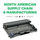 CIG Brother DR350 Remanfuactured Drum Unit - Standard Yield - Black-2-year warranty with 100% performance guarantee
