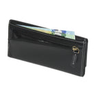 Roots Ladies Slim Clutch Wallet - Black-Comes in a gift box