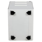 Flash Furniture Ergonomic 3-Drawer Legal/Letter Locking Mobile Filing Cabinet - White-Full Extension Sliders provide effortless opening and closing
