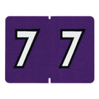Pendaflex Numeric End Tab Purple Filing Labels - 7 - 500 Pack-Compatible with DataFile L8700 series labels