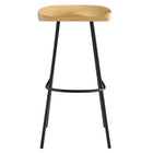 Modway Concord Backless Wood Bar Stools - Oak - Set of 2-8