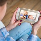 Motorola VM50G Video Baby Monitor with Pan, Tilt & Zoom - White & Gold - 2 Camera Set-Full Room Coverage - Our baby camera monitor provides you with a bird's eye view of the whole room