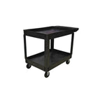 Eddie's Utility Tub Cart - 46"L x 25"W x 33"H - Two Shelves - Black-Utility Tub Cart