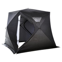 Outsunny 4-Person Insulated Ice Fishing Tent - Portable Ice Fishing Shelter with Ventilation Windows-Enough space for 4 persons   