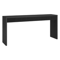 Hudson&Canal Lawrence 64" Wide Rectangular Fluted Console Table - Black Grain-A modern contemporary design for your entryway, living room, den, and more