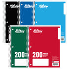 Hilroy 1-Subject Notebook, 10-1/2" x 8", Assorted Colours, 200 Pages-1-Subject notebook is ideal for taking notes on one project or subject