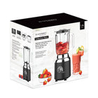 JS Gourmet Retro Collection Electric Blender with 1.5 L Glass Jar-Stainless steel multi-level blades