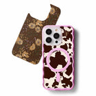 Ideal of Sweden Print Pack for iPhone 17 Pro Max - Cow Couture-Does not interfere with MagSafe or wireless charging
