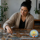 Oscardo Leah Dorion Dancing Women Indigenous Art Puzzle - 1000 Pieces-Matte Laminated Cardboard - Durable, glare reducing finish for a smooth and satisfying puzzle experience