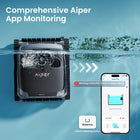 Aiper Scuba X1 Pro Cordless Adaptive Robotic Pool Cleaner-Offers remote control via the Aiper App, including the ability to track cleaning history, switch modes, and receive automatic software updates to keep the device running at peak performance. App control is available on shore, but with the HydroComm Pure device, remote control can extend to underwater as well