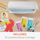 Hilroy Cold Laminator-Two continuous rolls offer dual-sided laminate in patented drop-in cartridge