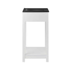 Modway Altura 24" Bathroom Vanity - White/Black-Non-Marking Foot Caps