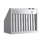 KUCHT KRH300-GL-C 30" 900 CFM Wall Mounted Range Hood with Digital Controls - Stainless Steel/Gold-5-minute delay-off feature keeps hood running after cooking to ensure smoke and odours have cleared the environment