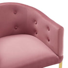 Modway Savour Tufted Performance Velvet Bar Stool - Dusty Rose-7