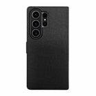 Blu Element Folio Case 2-in-1 for Galaxy S26 Ultra - Black-Premium hand-stitched semi-soft feel material
