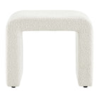 Modway Simba Boucle Fabric Waterfall Stool - Ivory-7