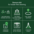 iRobot Roomba 105 Robot Vacuum with AutoEmpty Dock-Devours Dirt with 70x More Power-lifting Suction (As compared to Roomba 600 series robots). 3-Stage Cleaning includes 70X more power-lifting suction (As compared to Roomba 600 series robots), a Multi-Surface bristle brush, and Edge-Sweeping brush to devour dirt and dust bunnies and leave floors barefoot clean