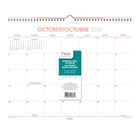 Mead 2027 Colour Pop Wall Calendar - 12" x 15" - Bilingual-15 months: October 2026 - December 2027
