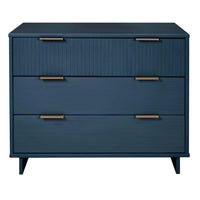 Manhattan Comfort Granville 37.8" Modern Dresser - Midnight Blue-Modern- Contemporary with a taste of Glam - Dresser for Bedroom Use.