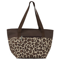 Merangue Purse Style Insulated Lunch Bag - Cheetah-Insulated bag with top handle straps