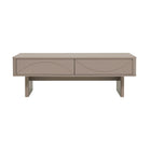 Manhattan Comfort Ella 47.2" Modern Coffee Table - Mocha-Modern Coffee Table for Living Room Use