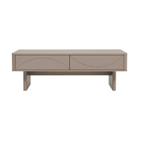 Manhattan Comfort Ella 47.2" Modern Coffee Table - Mocha-Modern Coffee Table for Living Room Use