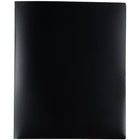 JAM Paper Heavy Duty Plastic Multi-Pocket Folders - 4 Pocket Organizer - Black - 2 Pack-Size: 9 1/2 x 11 5/8 inches | Easily fits 8.5" x 11" documents
