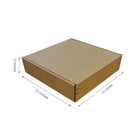 Reliabag Self Seal Corrugated Literature Mailer Boxes - 12" L x 12" W x 3" H - Kraft - 40 Pack-40pcs ships flat, save storage space