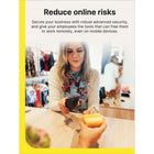 Norton Small Business Premium Business Cybersecurity with Antivirus - 20 Devices - 1 Year Subscription [Download]-REDUCE ONLINE RISK Give your employees the tools, like Private Browser, Password Manager, and Secure VPN, that can free them to work remotely