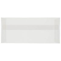 JAM Paper #10 Business Envelopes, 4 1/8 x 9.5, Clear Translucent Vellum, 1000 Pack (2851306B)-Clear