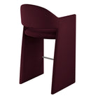 Modway Talia 41" Performance Velvet Bar Stool - Mulberry-Floor Protecting Foot Pins